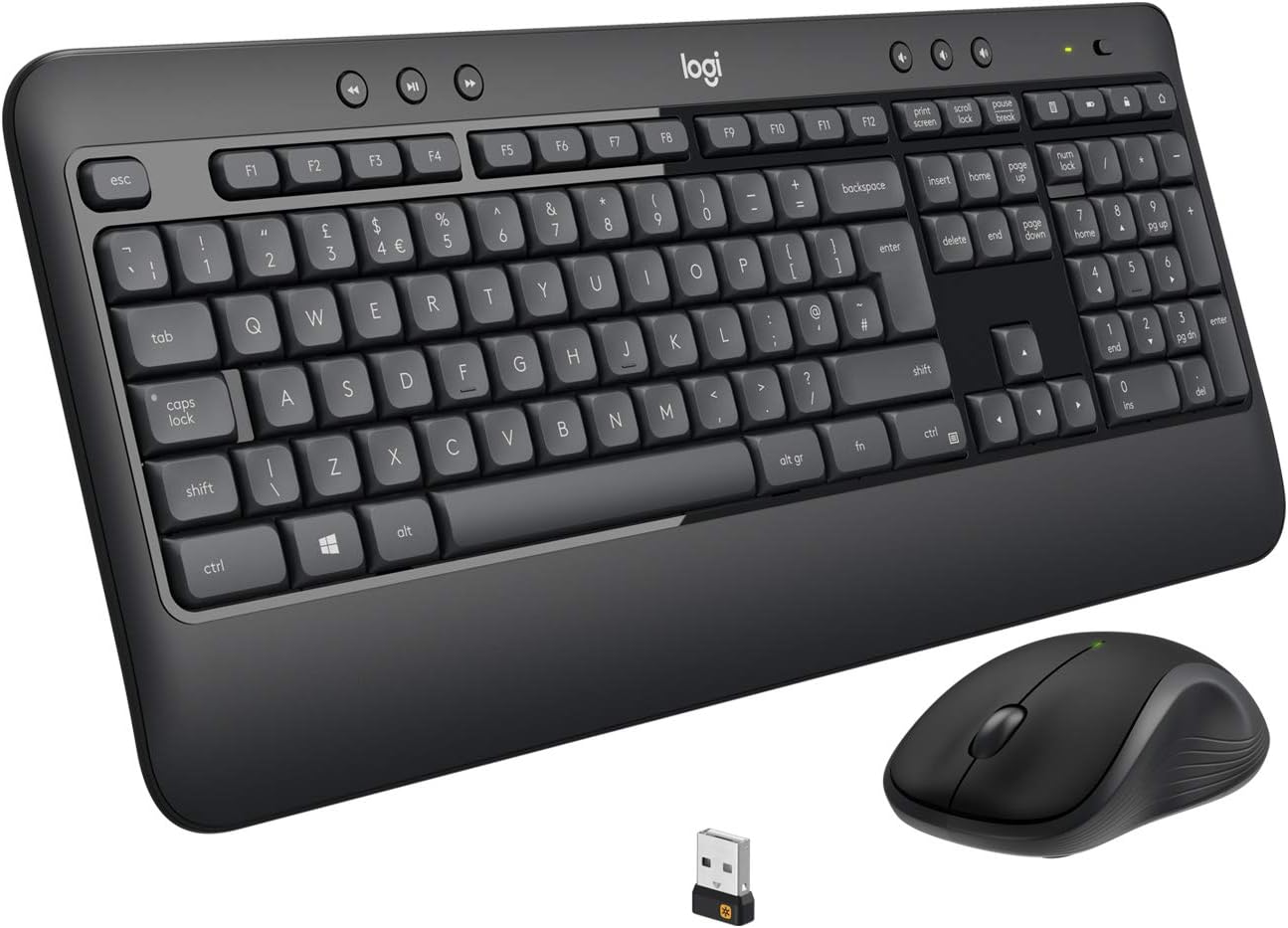 LOGITECH MK540 Q ADVANCED KABLOSUZ TÜRKÇE KLAVYE & MOUSE SETİ-SİYAH 920-008687