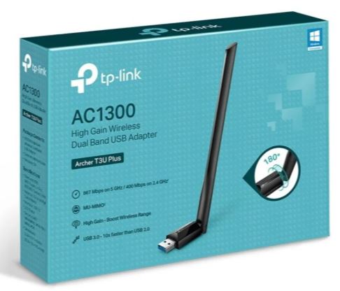 TP-LINK ARCHER T3U PLUS 1300MBPS KABLOSUZ DUAL BAND USB ADAPTOR