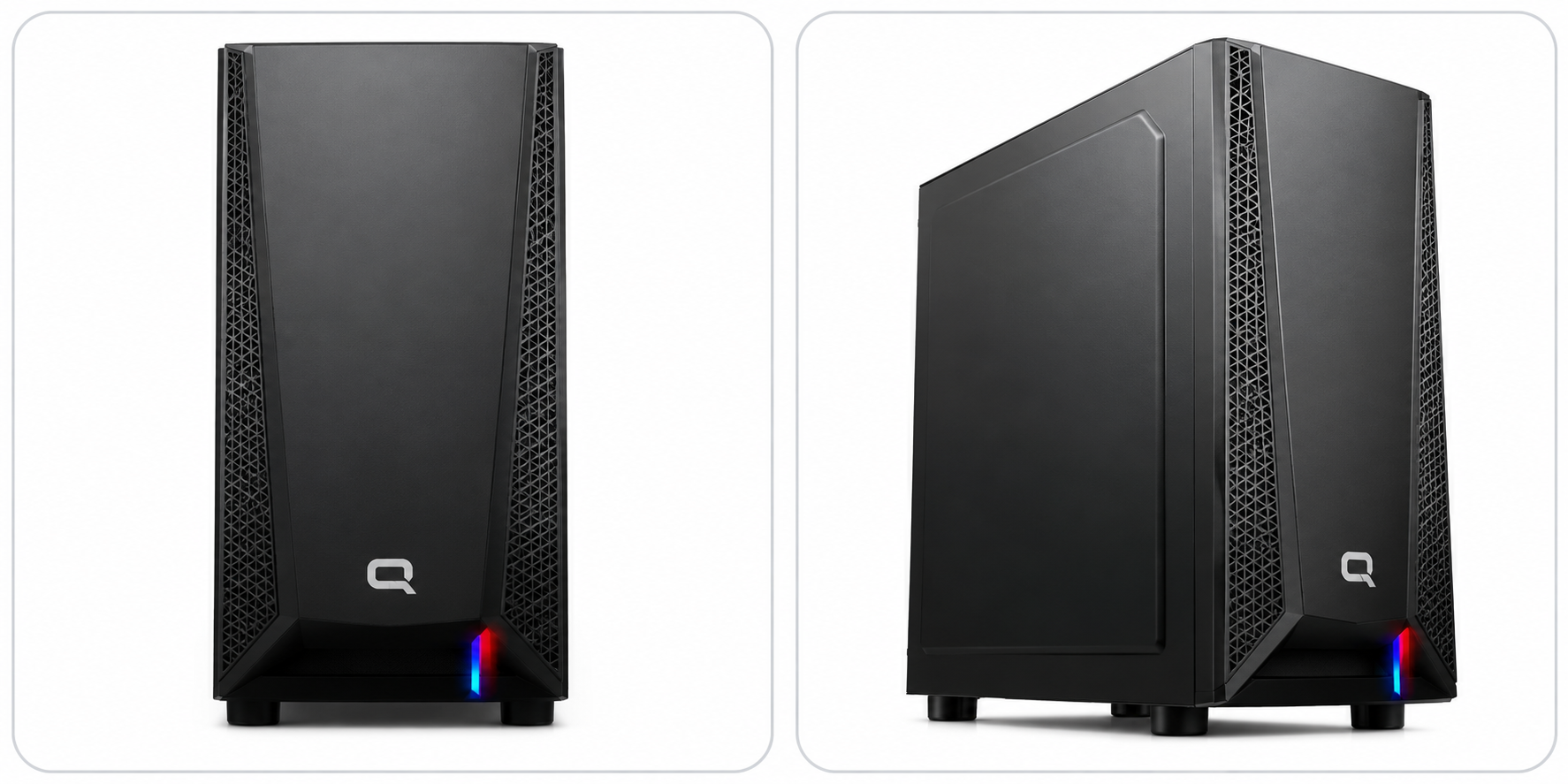 QUANTUM GAMİNG Coupe M6000 650W 80+ Bronze PSU USB3.0+USB2.0+HD Audio 3x12cm Fan Micro Atx KASA
