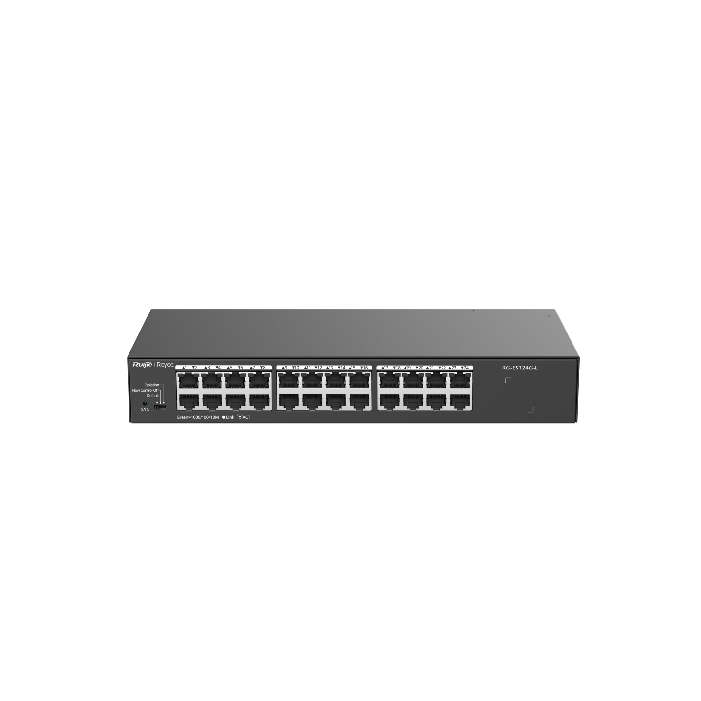 RUIJIE REYEE 24 port RG-ES124G-L GIGABIT Yönetilemez Switch Çelik Kasa