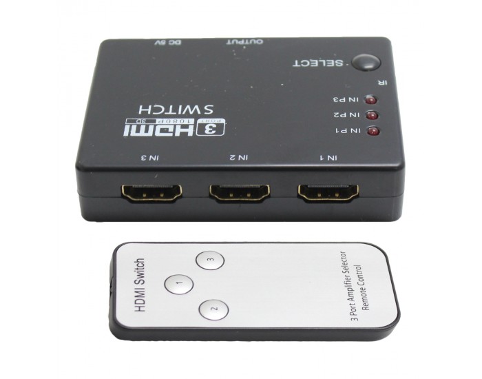 Molix MX-2675 3 PORT HDMI KVM SWITCH 5V 2Amper ADAPTÖRLÜ
