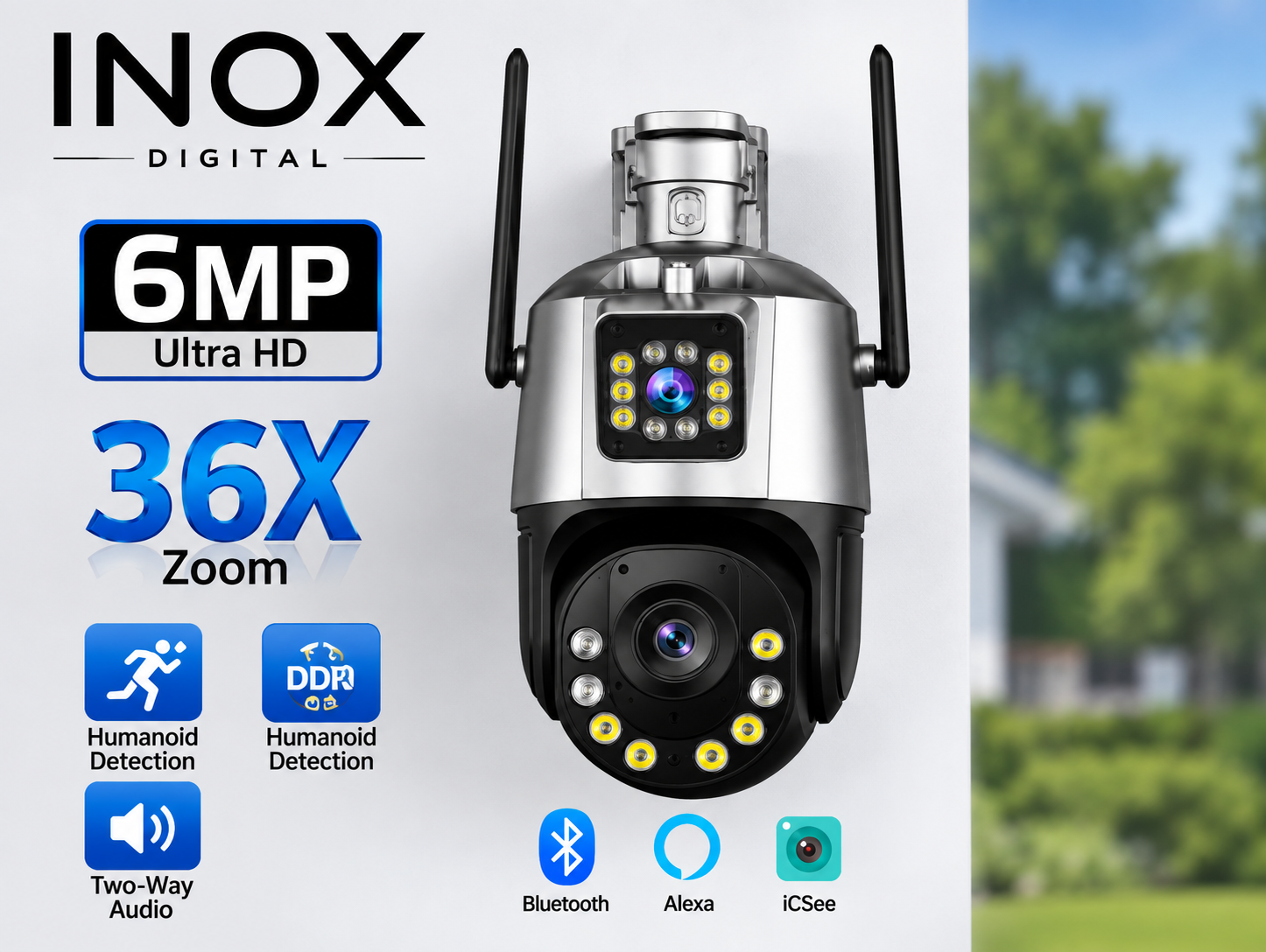 INOX-215 6MP WİFİ/4G DUAL 2LENS 36X ZOOM PLAKA OKUMA COLOR RENKLİ WİFİ+4G+RJ45+ONVIF